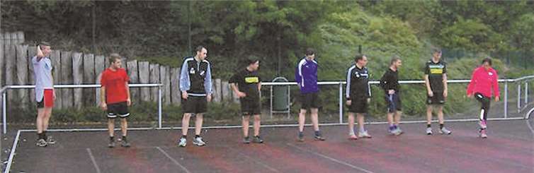 Im Leo-Schönberg-Stadion in Polch hatte man eine Trainingseinheit zusammen mit Antoine Fischer.privat