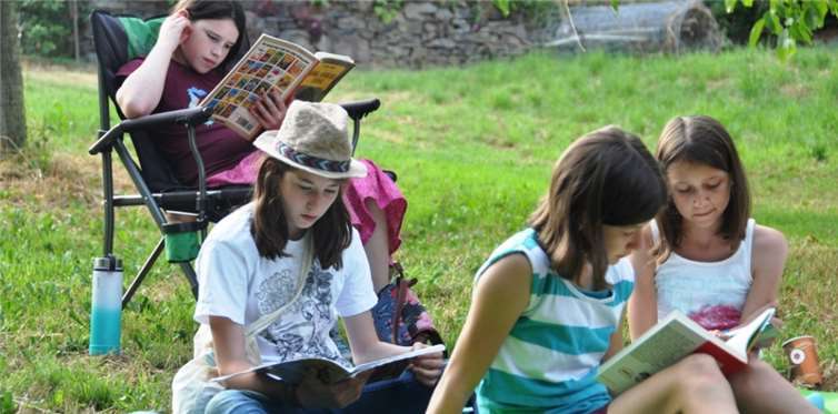 Im Lesegarten von Christiane Stockmanns in Neukirchen.