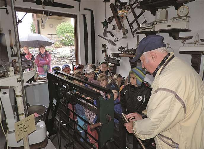 Im Museum Hümmerich erhielten die Kinder Einblicke in vergangene Zeiten.