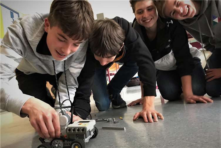 Im PC-Raum stellten die Medienscouts ihre Projekte vor. Foto: privat