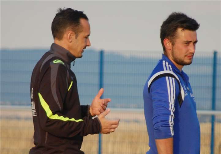 Im Pokalspiel gegen den TuS Kirchberg stand Torhüter Julian Steitz (re.) zwischen den Pfosten.