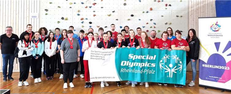 Im Rahmen der Aktion Special-Olympics (SO) vor Ort fand ein inklusives Sportprojekt mit einer Delegation von Special Olympics Rheinland-Pfalz und Schülern des Gymnasiums“ Auf der Karthause“ in Koblenz statt. Foto: Special Olympics Rheinland-Pfalz