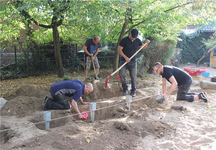 Im Rahmen der Arbeiten entstand eine Bauecke mit Spielmöglichkeiten. privat