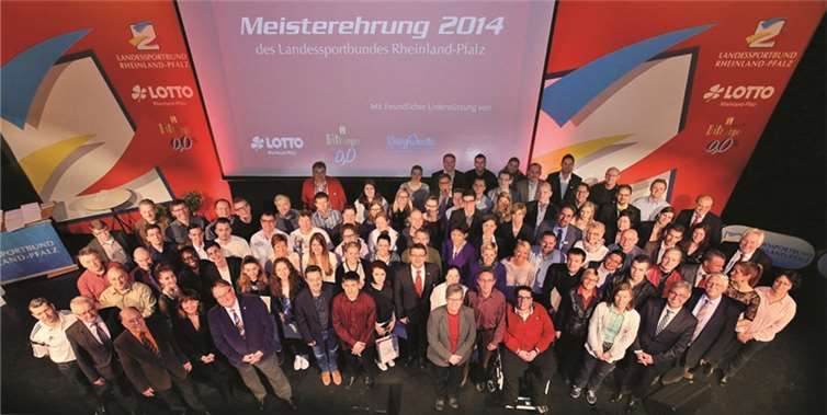 Im Rahmen der Meisterehrung bedankte sich der Landessportbund Rheinland-Pfalz bei den Spitzensportlern im Land. LSB