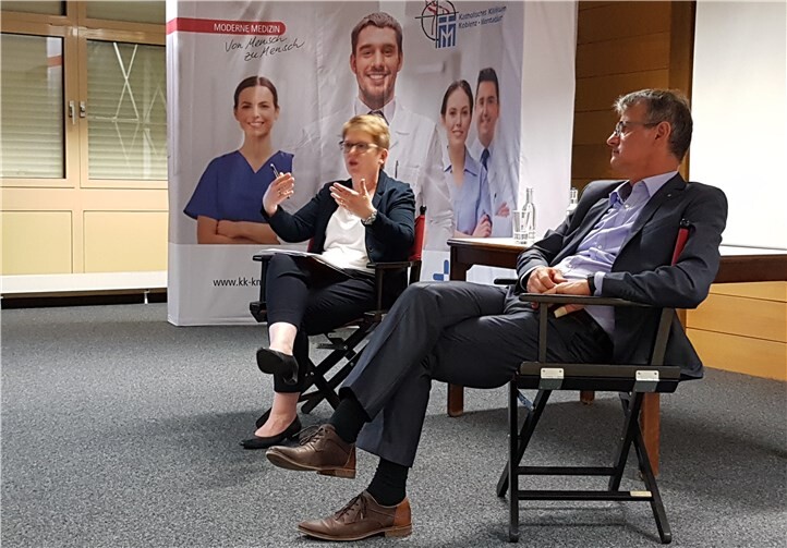 Im Rahmen der Veranstaltungsreihe „Tanja trifft...“ lud Tanja Machalet ins Brüderkrankenhaus in Montabaur ein.privat