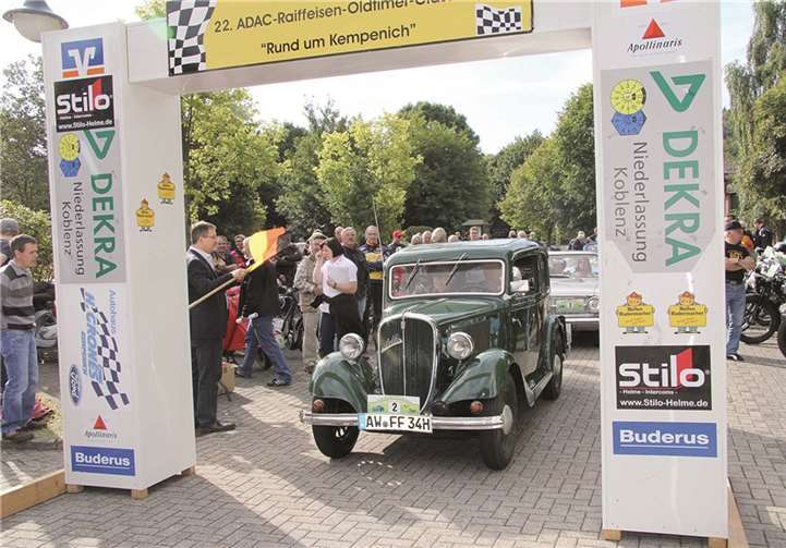 Im Rahmen des Dorffestes findet die 23. ADAC Raiffeisen Oldtimer Classic Rund um Kempenich statt.  mk