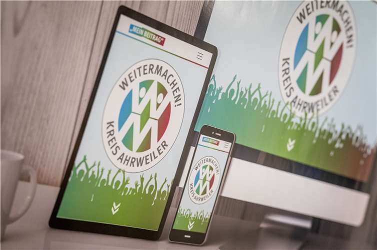 Im Rahmen des Projekts „Weitermachen! Kreis Ahrweiler“ wurde die kostenlose App „MeinBeitrag“ als Kommunikations- und Vermittlungsportal für ehrenamtlich Engagierte etabliert.  Foto: Bernhard Risse