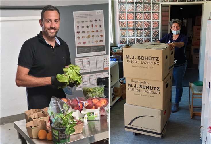 Im Rahmen einer Spendenübergabe im Mai dieses Jahres hat die FWG ihre Unterstützung bei der Andernacher Tafel angeboten. Kürzlich ließen Birgit Schröder und Christian Greiner den Worten Taten folgen und packen einen Morgen lang mit an. Foto: FWG Andernach e.V.