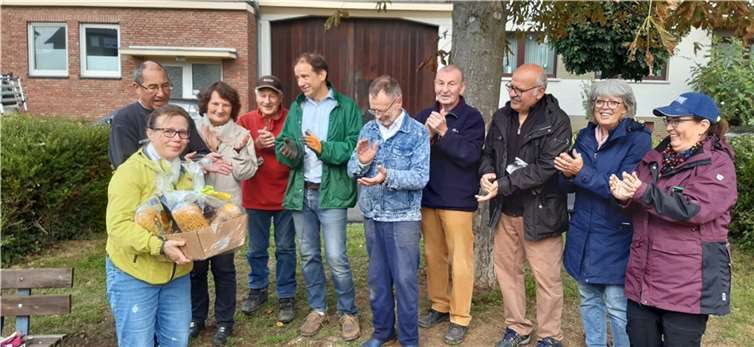 Im Rahmen einer kleinen Feierstunde wurde „die Weiherwartin“ verabschiedet. Foto: privat