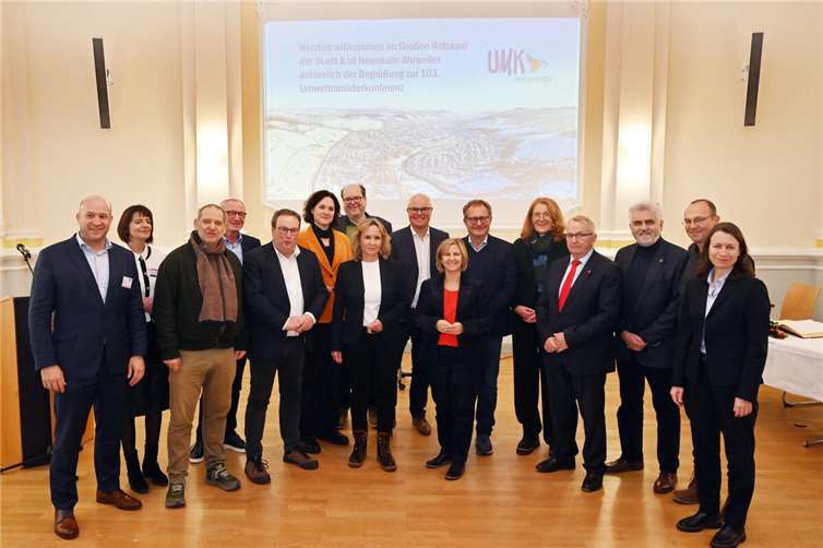 Im Rahmen ihrer dreitägigen Konferenz waren die Umweltminister und Umweltministerinnen von Bund und Ländern auch im Rathaus der Kreisstadt zu Besuch.  Foto: Vollrath