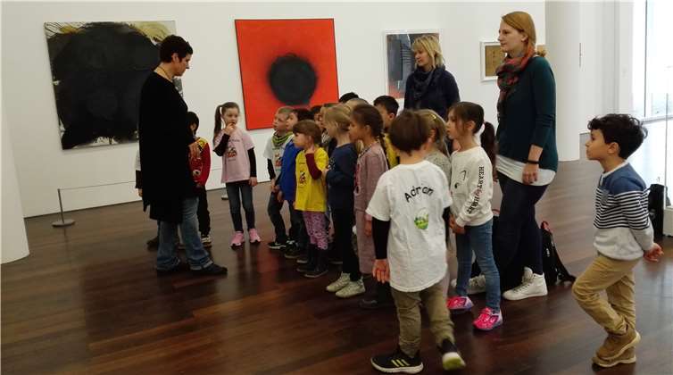 Im Rahmen ihres letzten Jahres besuchten die Kinder das Arp Museum. Fotos: privat