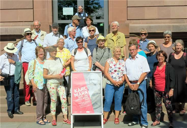 Im Rheinischen Landesmuseum erfuhren die Teilnehmer mehr über das Leben und die Werke von Karl Marx. Privat