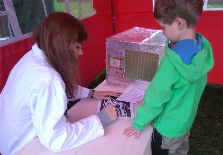 Im Röntgengerät wurden die „Patienten“ fachmännisch durchleuchtet. privat