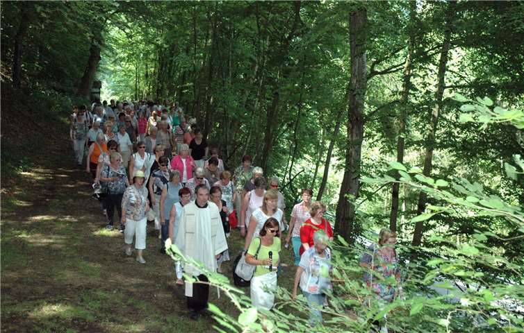 Im Schatten des Waldes ließ es sich gut wallfahren.UM