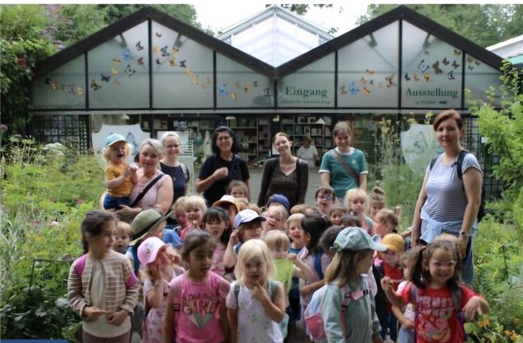 Im Schmetterlingsgarten gab es für die Kinder viel zu entdecken. Fotos: Domenika Hefczyc