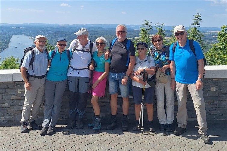 Im Siebengebirge am Drachenfelsplateau.