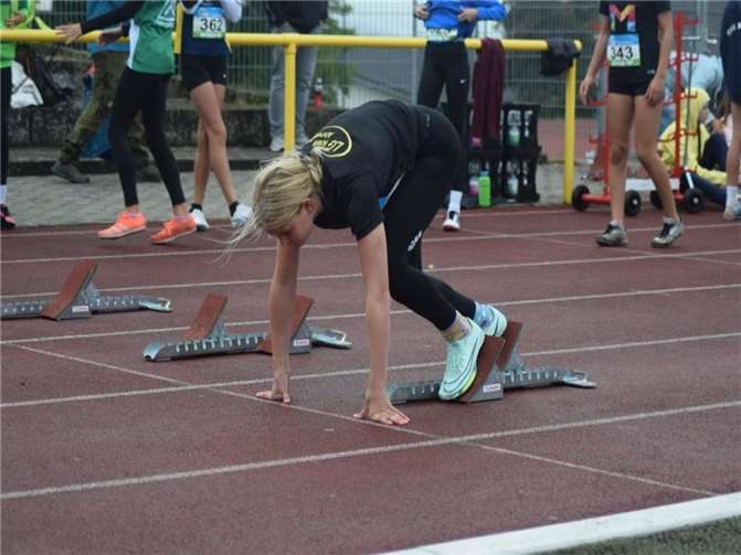 Im Sprint verbesserte sie Lina Näkel um auf 11,02 Sekunden.  Foto: privat