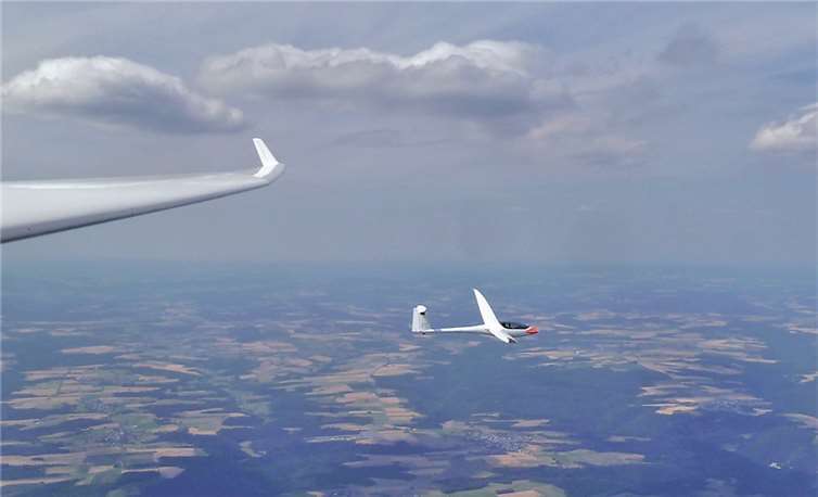 Im Teamflug über der Eifel: Jürgen Koch und Thomas Marr, LSV Bad Neuenahr-Ahrweiler e.V.Thomas Marr