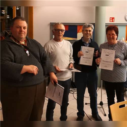 Im VdK Ortsverband Engers wurden die anwesenden Jubilare bei der diesjährigen Mitgliederversammlung geehrt. Für 10 Jahre (v.l.) Ralf Krauß, Peter Bürgel, Arno Eberweiser und Petra Myke.  Fotos: privat