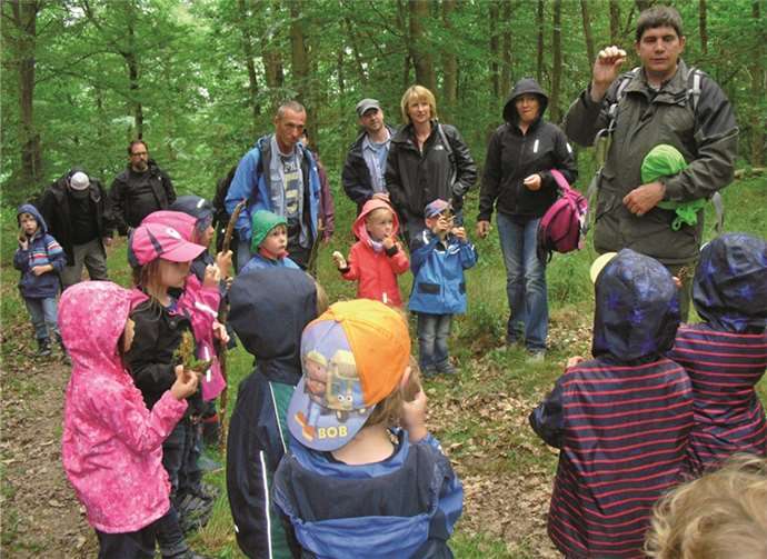 Im Wald begaben sich die Kids auf die Suche nach dem „Waldschatz“.