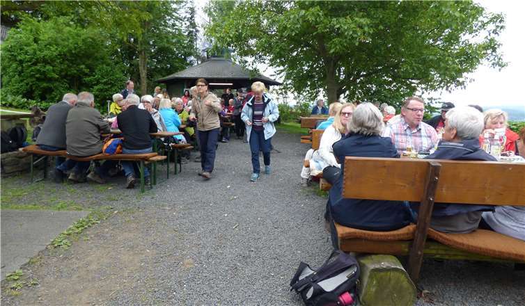 Im Wald wurde eine Rast eingelegt.Foto: privat