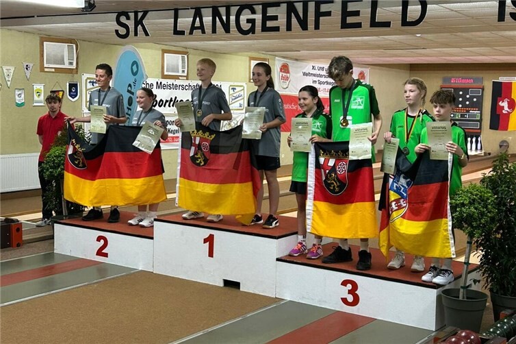 Im Wettbewerb U14 Mixed belagerte der SKM-Nachwuchs alle Podestplätze