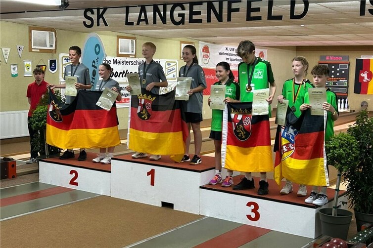 Im Wettbewerb U14 Mixed belagerte der SKM-Nachwuchs alle Podestplätze