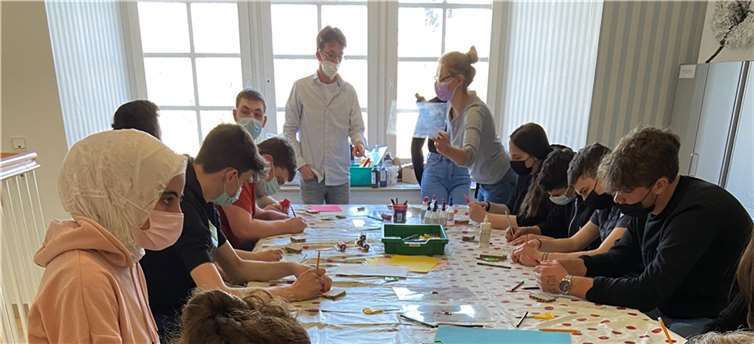Im Workshop entstanden kreative Werke der Jugendlichen. Quellen: RS plus Cochem