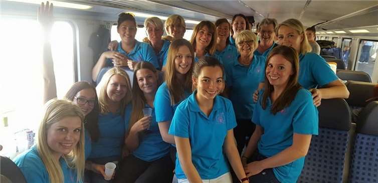 Im Zug Richtung Oberhausen. Privat