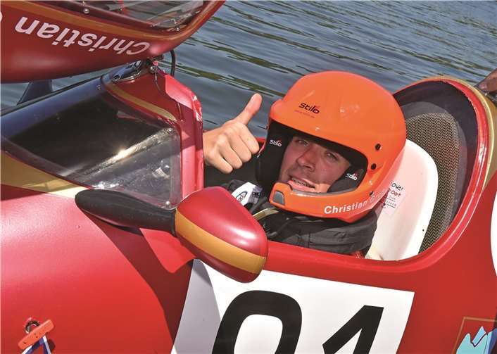 Im nächsten Jahr startet der Motorbootrennfahrer aus Löf in einem neuen Formel-4 Rennboot. Foto: privat