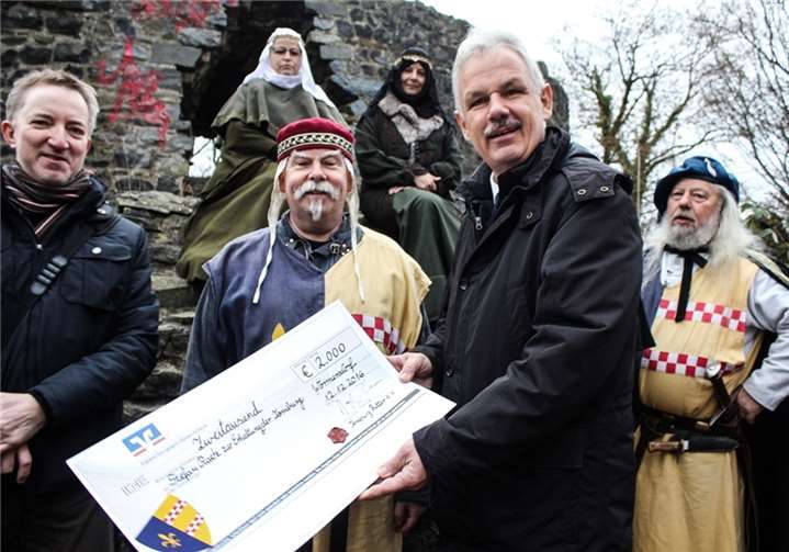 Im vergangenen Jahr leistete der Verein eine Spende zum Erhalt und der Sanierung des Wormersdorfer Wahrzeichens. Privat