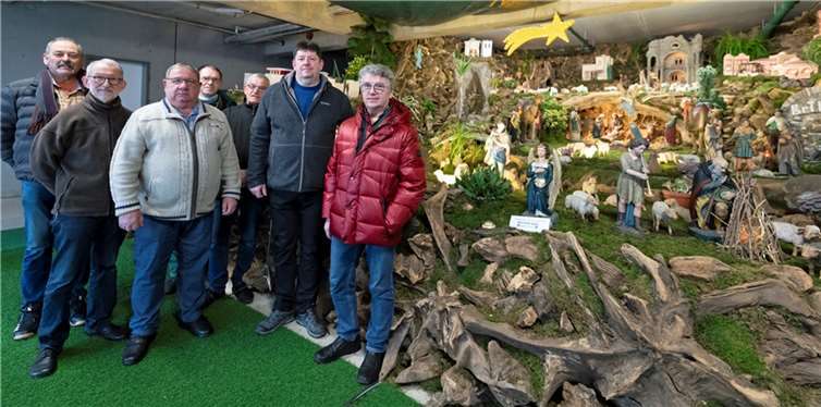 Im vergangenen Jahr wurde die Krippe in einem leerstehenden Geschäftsraum aufgebaut.  Foto: privat