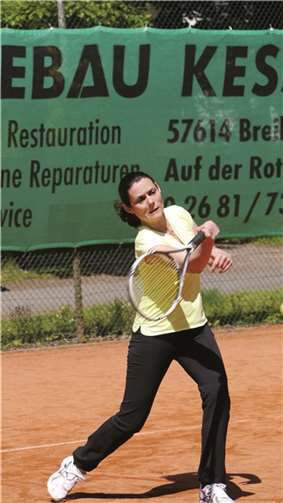 Im vierköpfigen Feld der Damen 40 konnte sich Natanja Neitzert (TC Steimel) durchsetzen.privat