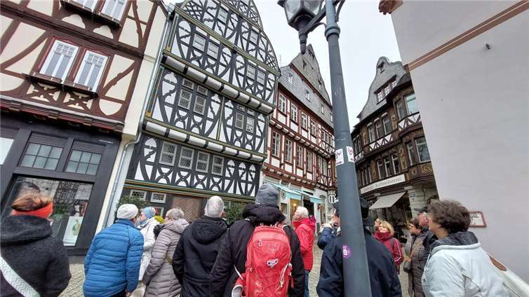 Im weiteren Verlauf gab es die Gelegenheit das romantische Fachwerkstädtchen auf eigene Faust zu erkunden Foto: Kulturverein Brohl