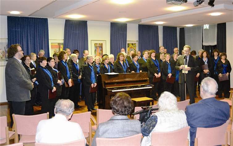 Immer gern zu Gast in der Residenz Humboldthöhe: der Chor des GV Germania.