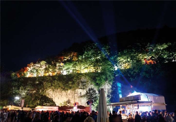 Impression des Festes „Ahrfelsen in Flammen“. Foto: Julia Kläsgen