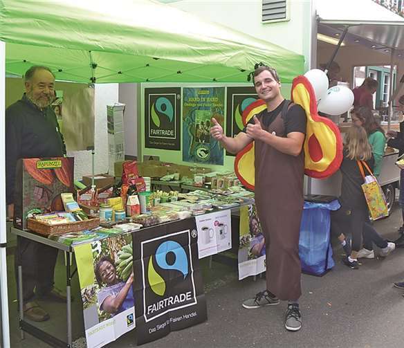 Impression vom Bad Bodendorfer Dorffest: Die Fairtrade-Idee kommt gut an. privat