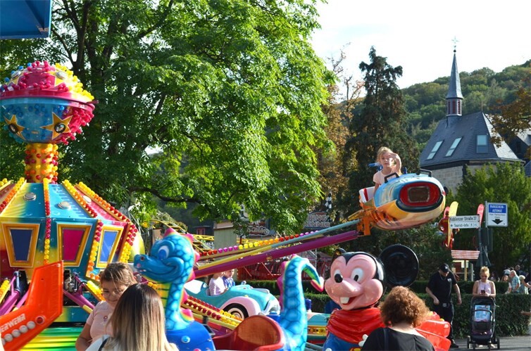 Impression vom neuen Kirmesplatz im Kurpark