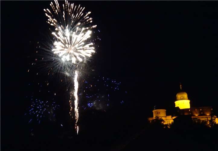 Impressionen vom Feuerwerk.