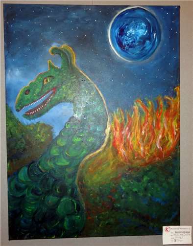 In Acryl: „Neuen Weg finden“ von Margarete Bozem-Gebauer.