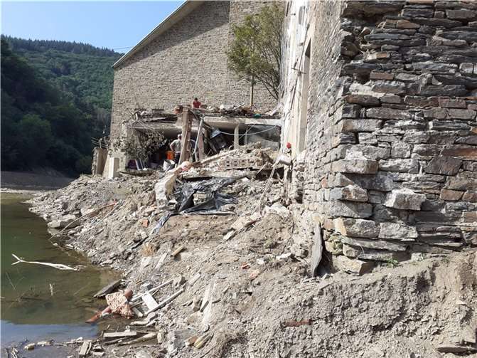 In Ahrbrück an der Ahr lagerten die Materialien für das Zeltlager. Foto: privat