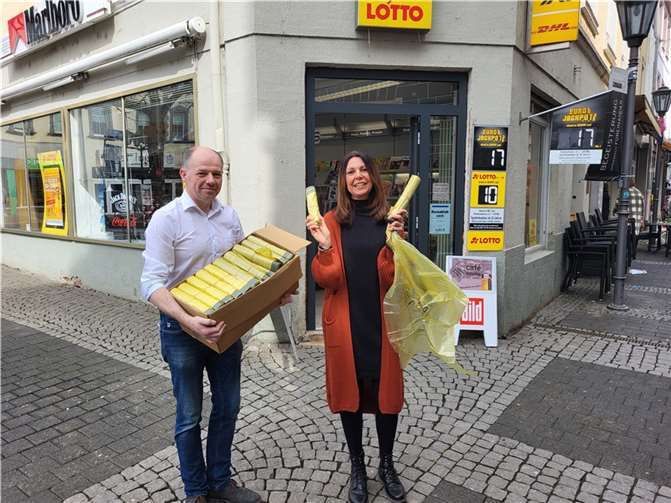 In Andernach gibt es eine neue Ausgabestelle der gelben Säcke.  Foto: privat