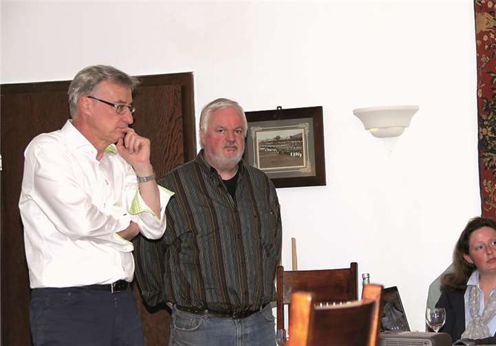 In Bad Hönningen referierte der Staatssekretär des Umweltministeriums, Dr. Thomas Griese, vor vielen Interessierten über den unerträglichen Zustand des Bahnlärms im Mittelrheintal.privat