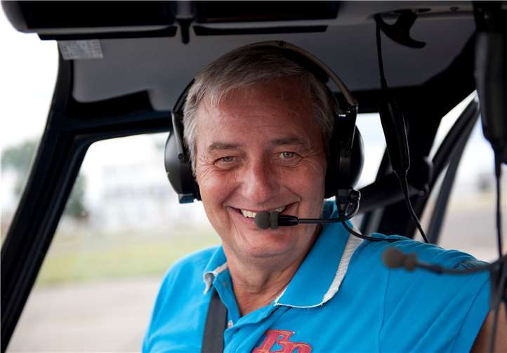 In Binningen starten am 11. Mai die bundesweiten Hubschrauber-Rundflugtage anlässlich „10 Jahre FLY & HELP Stiftung“ von Reiner Meutsch.Foto: Röhrig