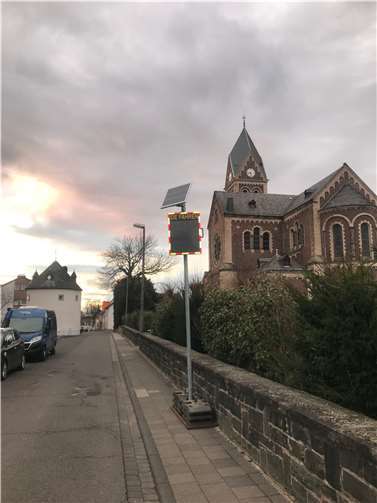 In Engers wurde ein Geschwindigkeitsmesser aufgestellt. Foto: SPD