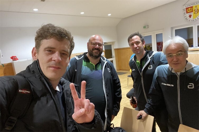 In Heppingen gelang der zweiten Mannschaft ein souveränes 9:1 (v.l.: S. Scharrenbroich, S. Klimek, S. Wirtz, P. Tsao-Adolphs) 