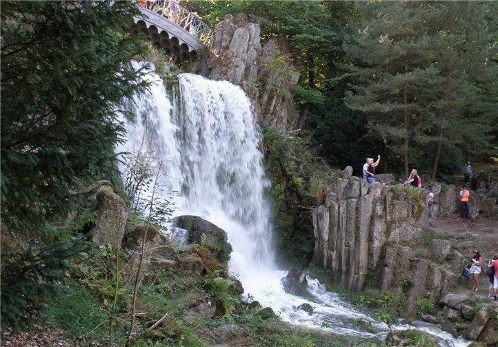 In Kassel begeisterten die Wasserspiele.