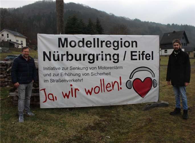 In Kesseling traf Jan Müller Ortsbürgermeister Guido Schmitz.Foto: privat