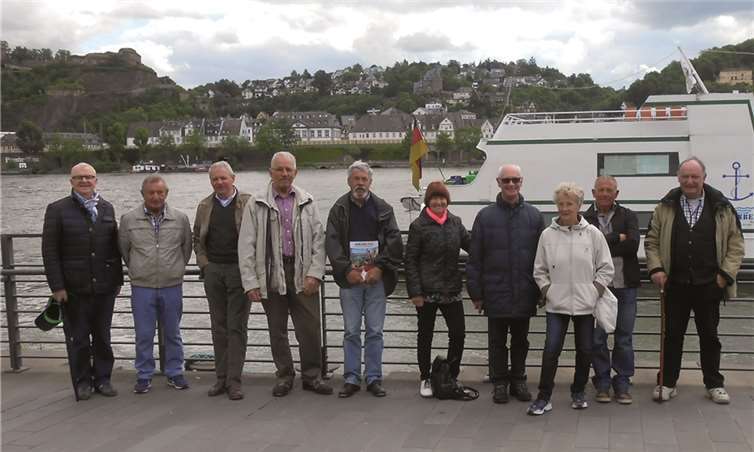In Koblenz verbrachten die Mitglieder des Schuljahrganges 1944/45 einen tollen „Klassenausflug“. privat