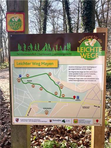In Mayen-Kürrenberg wurde der „Leichte Weg“ integriert In Kürrenberg wurde jetzt der „Leichte Weg“, ein flacher Rundkurs über eine Strecke von drei Kilometern eröffnet. Foto: TE